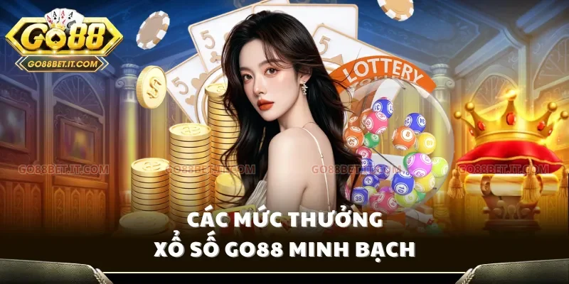 Các mức thưởng xổ số Go88 minh bạch